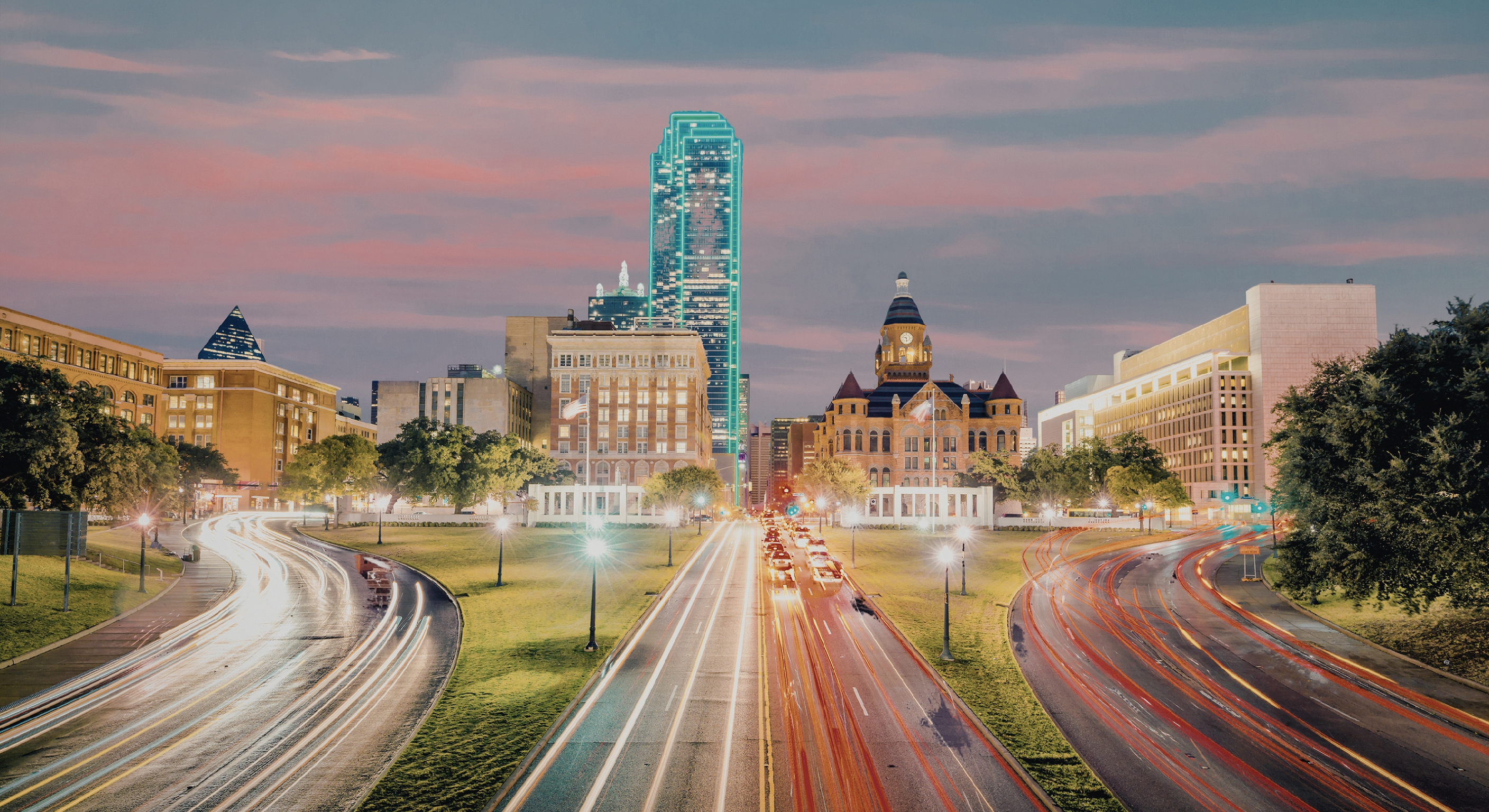 Roads leading to Dallas, Texas, representative of the main modes of transportation in the DFW Metroplex